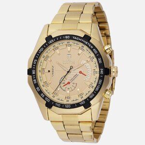 Invicta X Montres Prestige Men's Gold/Black Watch 46mm MPW-0099 New!